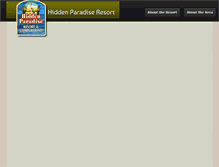 Tablet Screenshot of hiddenparadiseresort.com